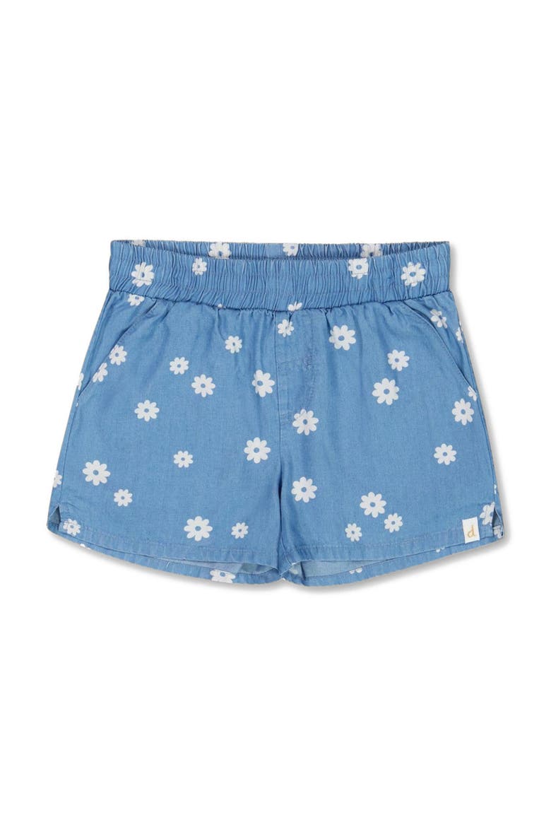 Little Girl's Floral Chambray Short, Main, color, Floral Chambray