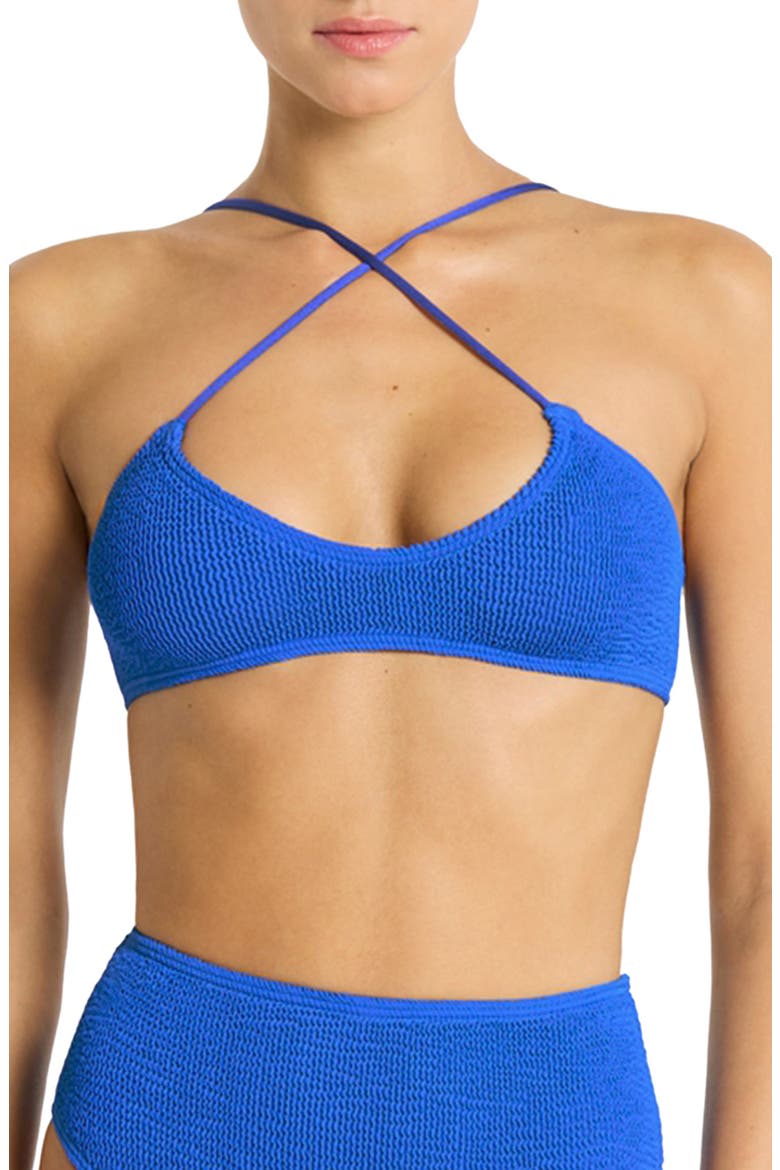 BOUND by Bond-Eye Selena Convertible Bikini Top, Alternate, color, COBALT RECYCLED