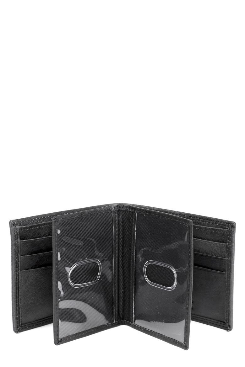 Credit Card RFID Leather Billfold Wallet, Alternate, color, BLACK