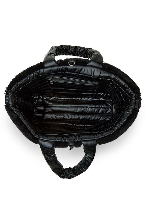 Think Royln Duplex Reversible Faux Fur Trim Tote & Pouch