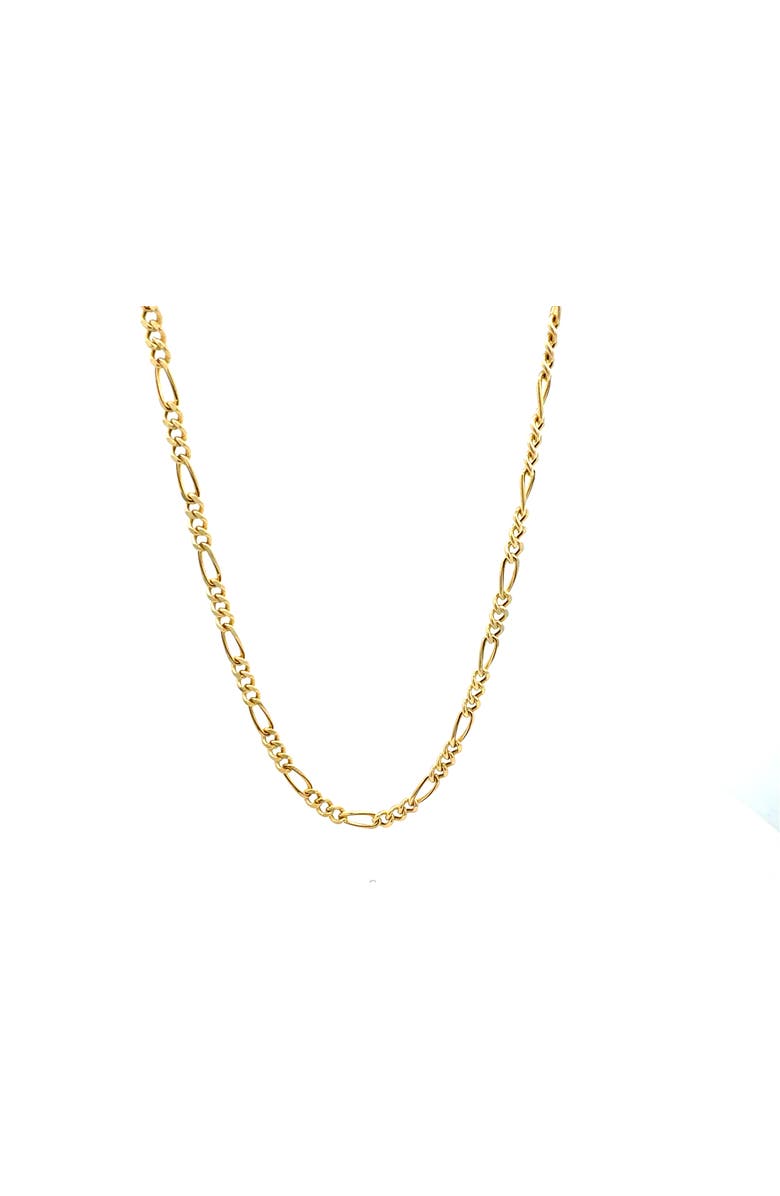 Ancona Jewelry 14K Figaro Link 4mm 22in Chain Necklace, Main, color, Yellow Gold