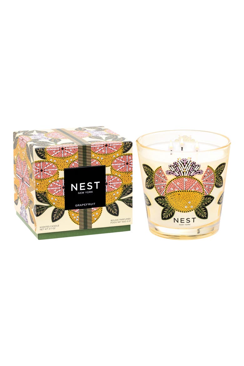 Grapefruit Decorative Candle, Main, color, NO COLOR