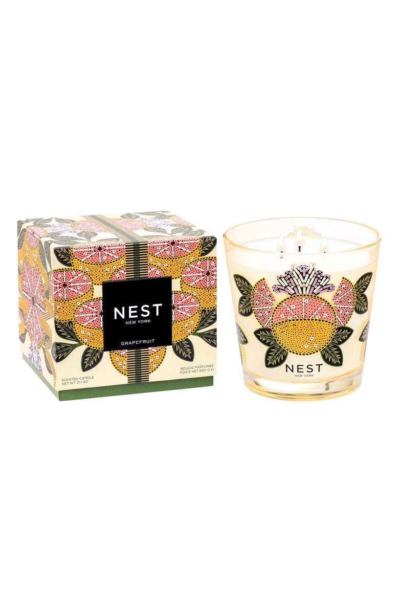 NEST New York Grapefruit Decorative Candle, Main, color, 
