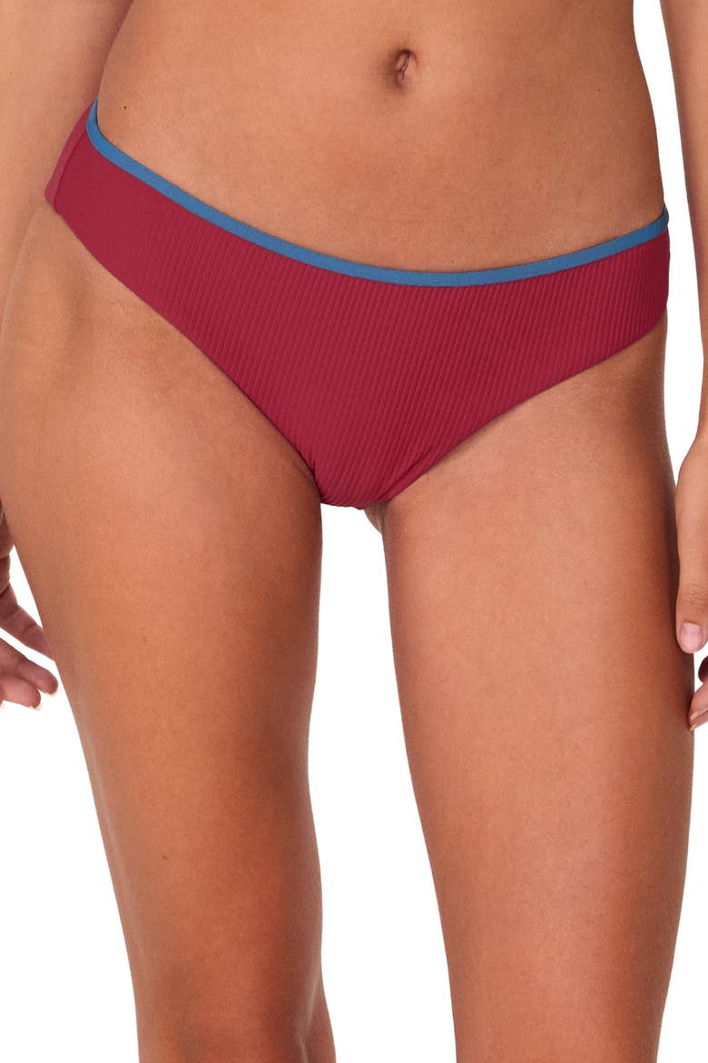 Berkeley Hipster Bikini Swim Bottoms, Alternate, color, Newport Rib