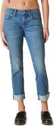 Lucky Brand Sweet Straight Raw Hem Mid Rise Crop Straight Leg Jeans