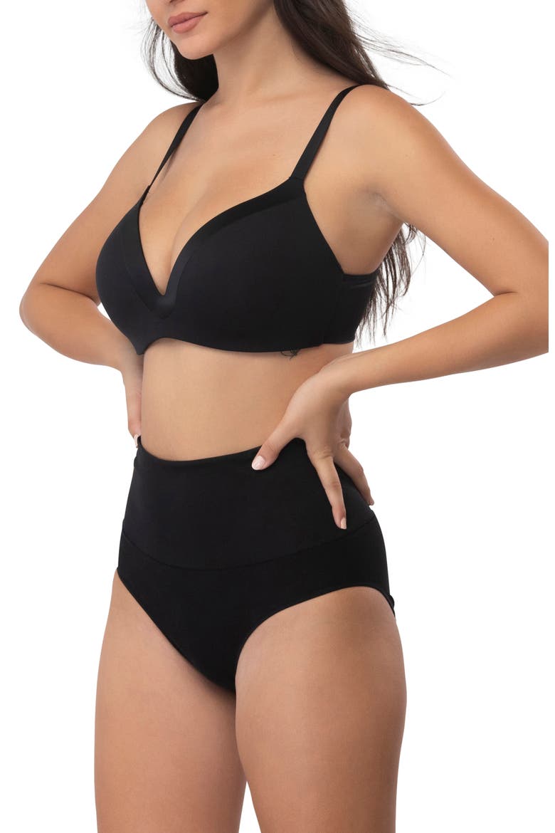 Smoothing At Waist Brief, Alternate, color, Black