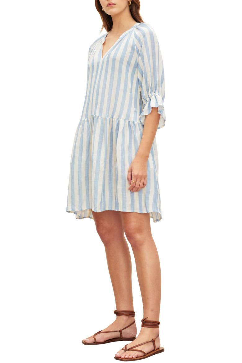 Jessica Striped Minidress, Alternate, color, SKY BLUE