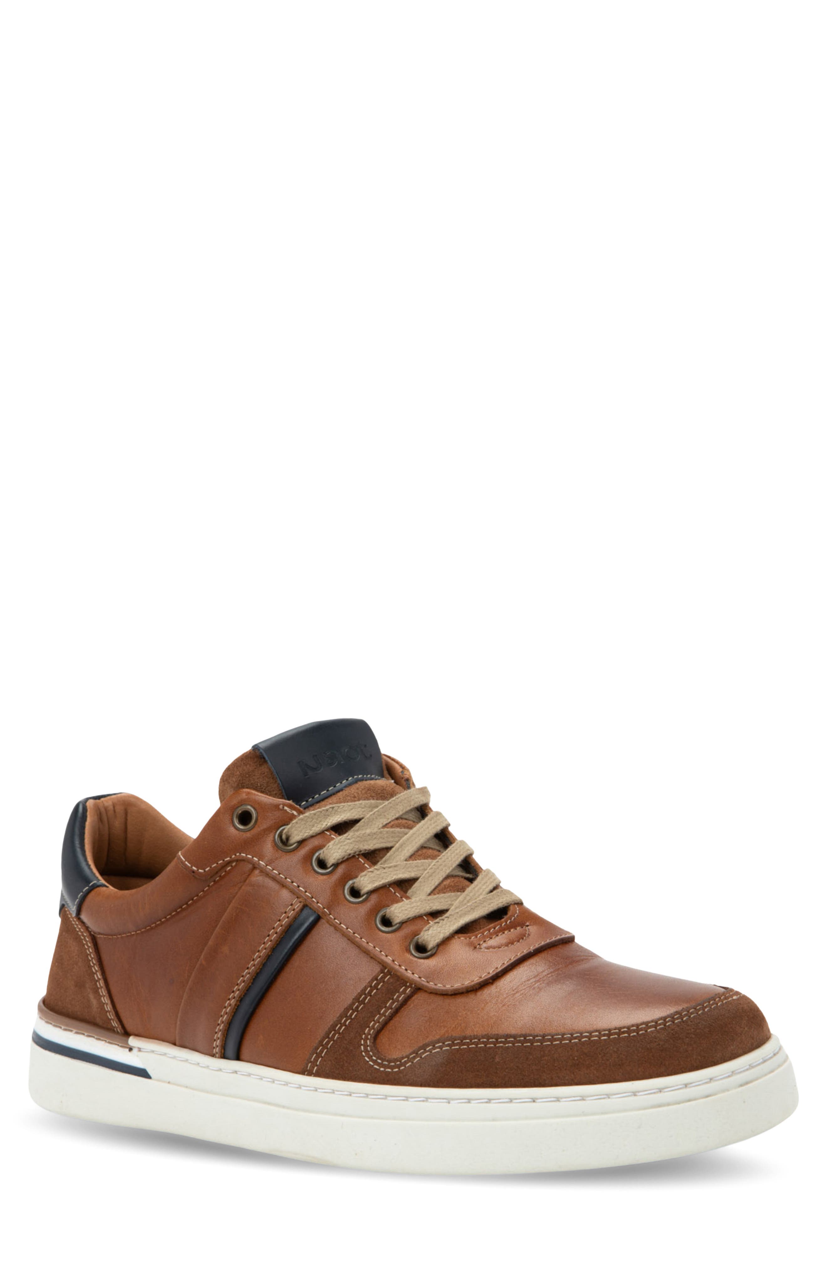 BROWN NAVY LEATHER COMBO