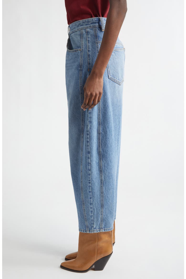 Oriane Barrel Leg Jeans, Alternate, color, LIGHT BLUE