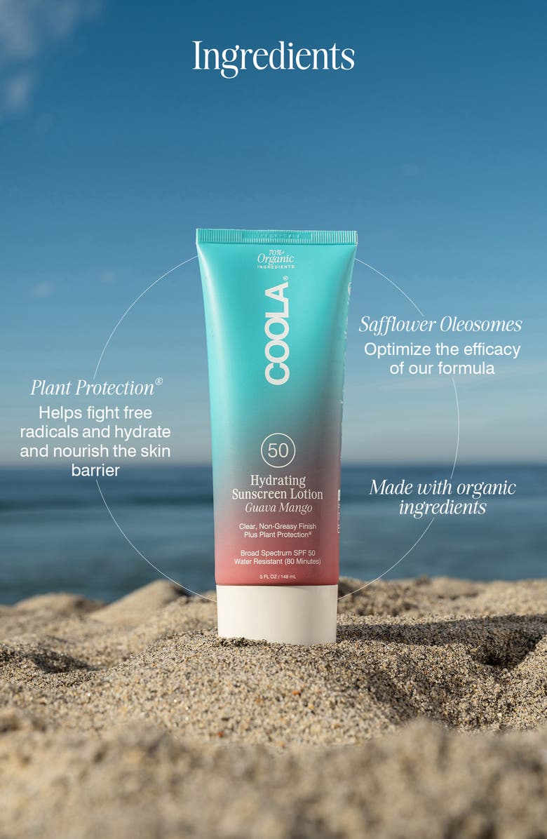 COOLA<sup>®</sup> Suncare Guava Mango Classic Body Organic Sunscreen Lotion SPF 50, Alternate, color, 