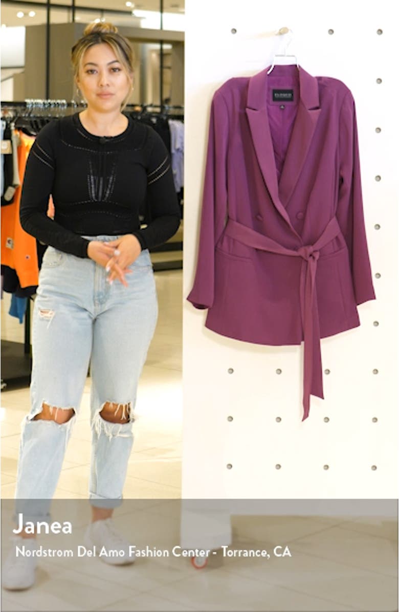 Belted Double Breasted Blazer, sales video thumbnail