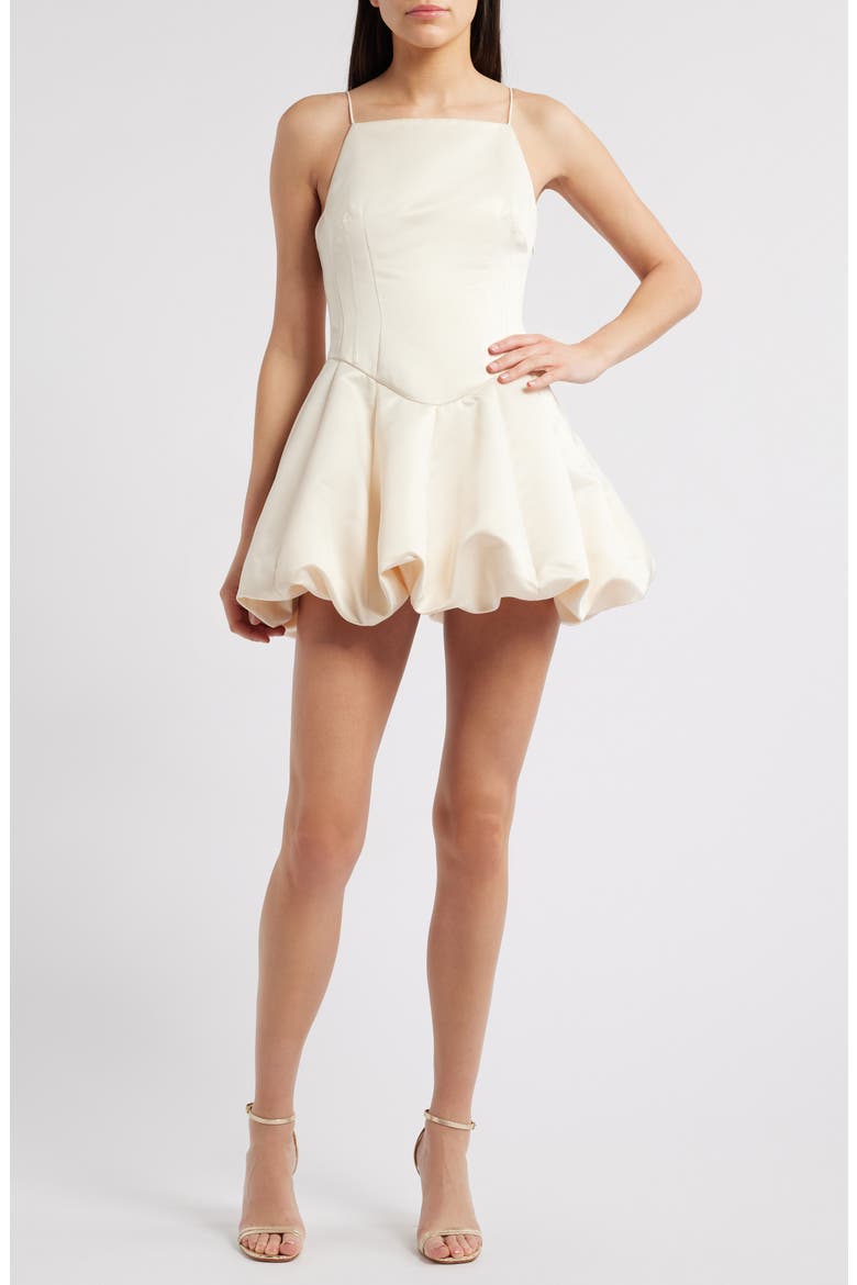 Jake Satin Minidress, Main, color, CHAMPAGNE