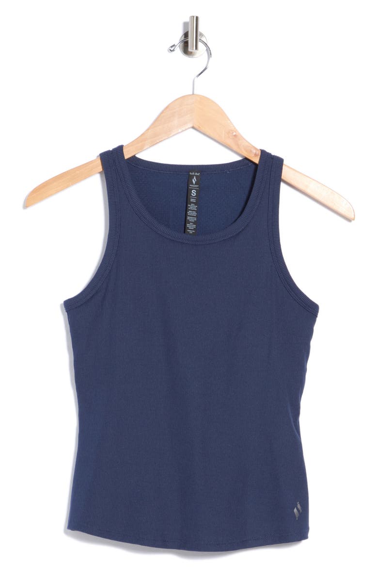 GoWalk® Luxe Rib Tank, Alternate, color, BLUE IRIS
