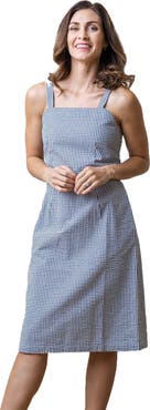 Hope & Henry Women's Organic Seersucker Sheath Dress