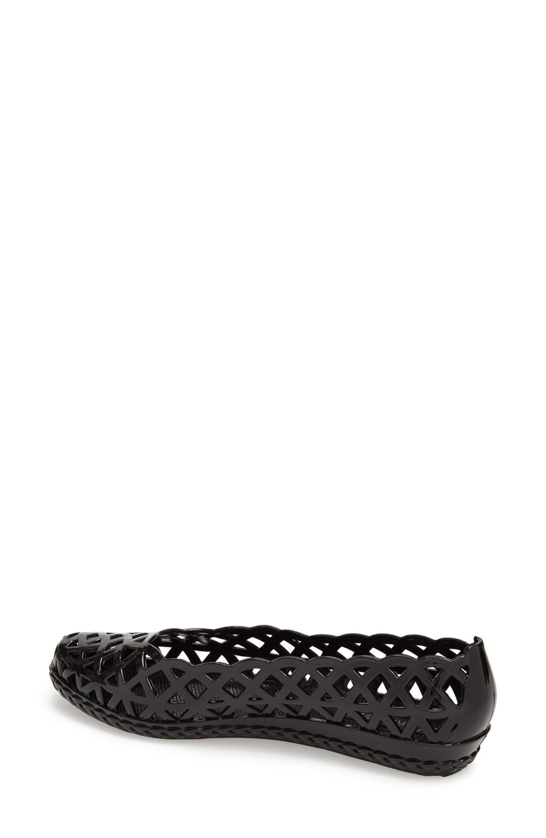 'Jelly-Jam' Slip-On Flat, Alternate, color, BLACK
