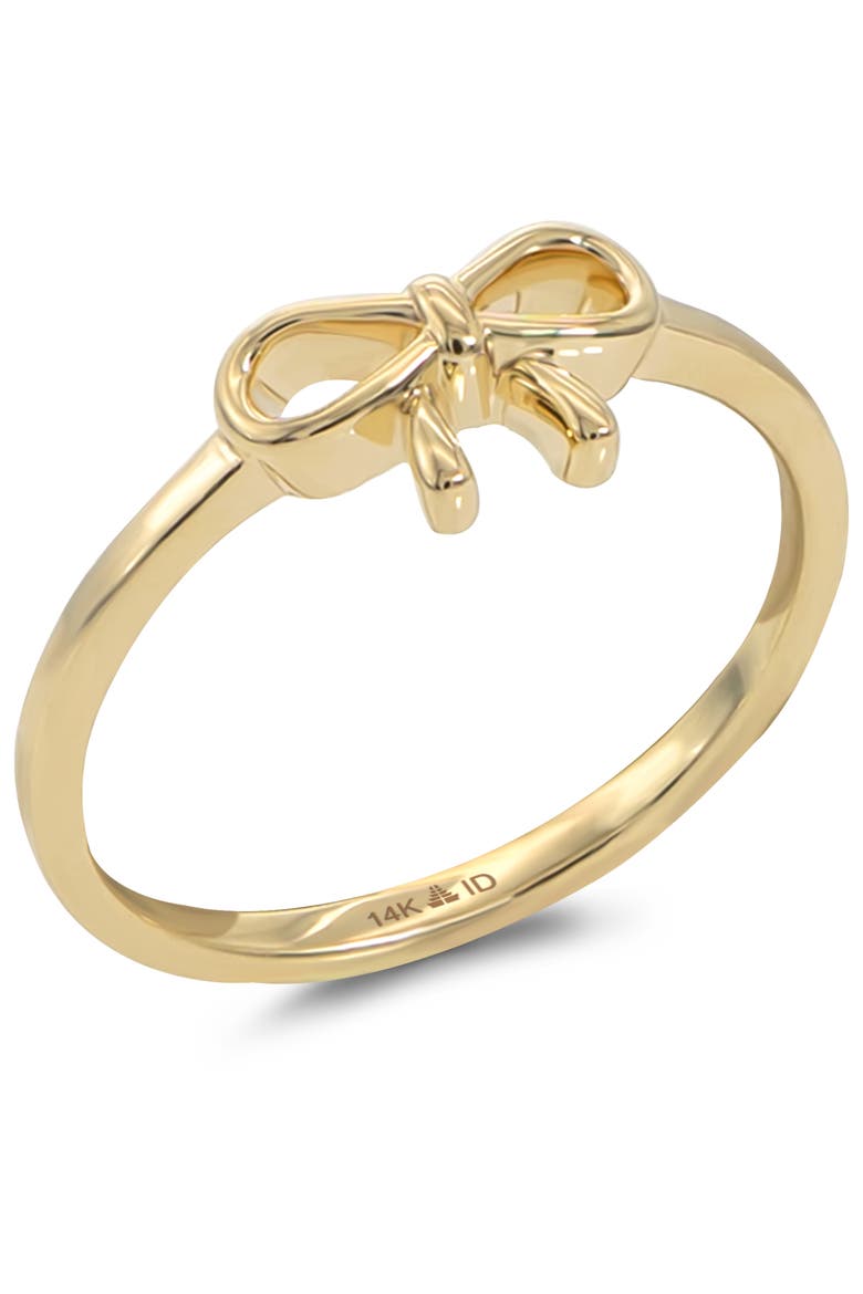 Bow Ring in 14K Gold, Alternate, color, Yellow Gold