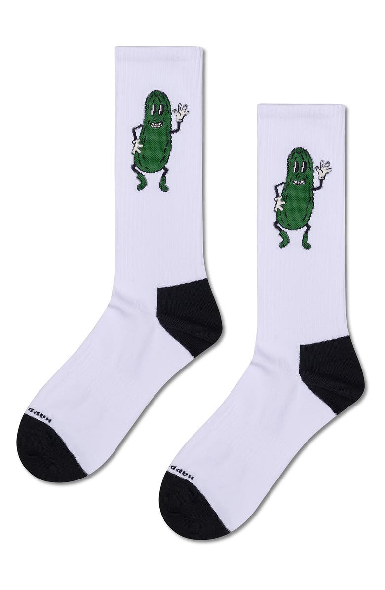 Happy Socks Assorted 2-Pack Corn Sneaker Socks, Alternate, color, White