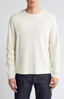 FRAME Duo Fold Long Sleeve Cotton T-Shirt