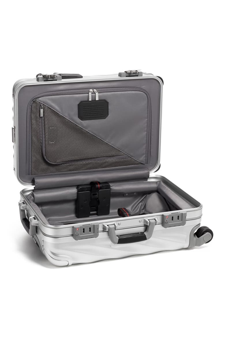 19 Degree Aluminum Expandable Carry-On, Alternate, color, SILVER
