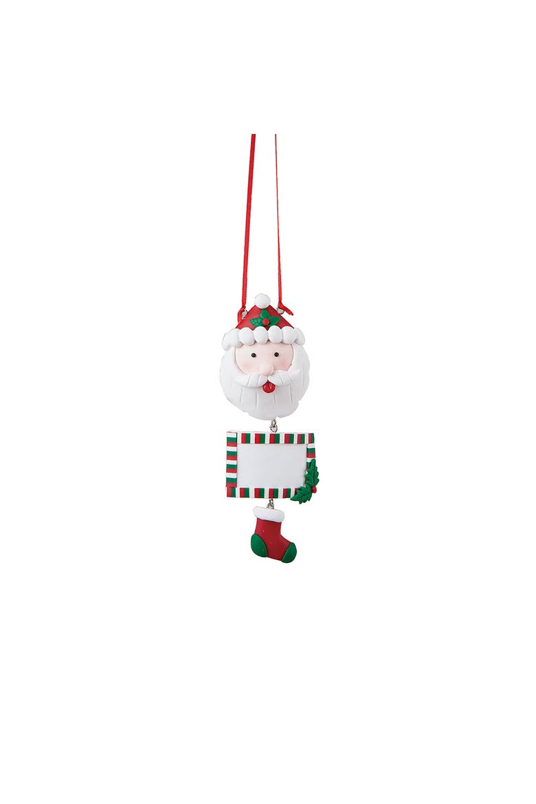 Personalized Santa Christmas Tree Ornament, Main, color, Red