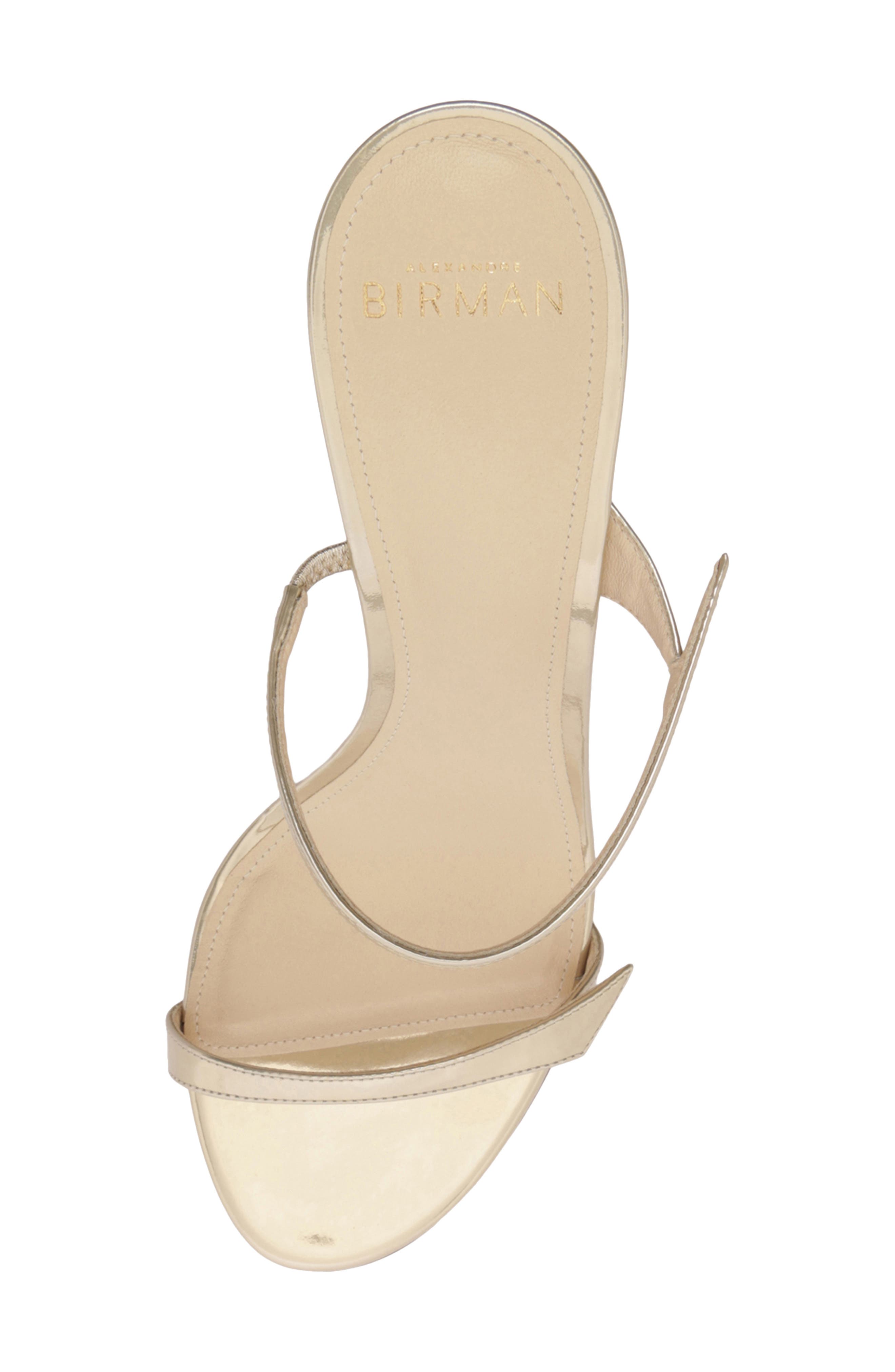 Alexandre Birman Tita Metallic Sandal, Alternate, color, Gold