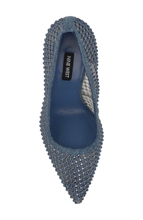 NINE WEST NINE WEST FRESHE CRYSTAL EMBELLISHED PUMP
