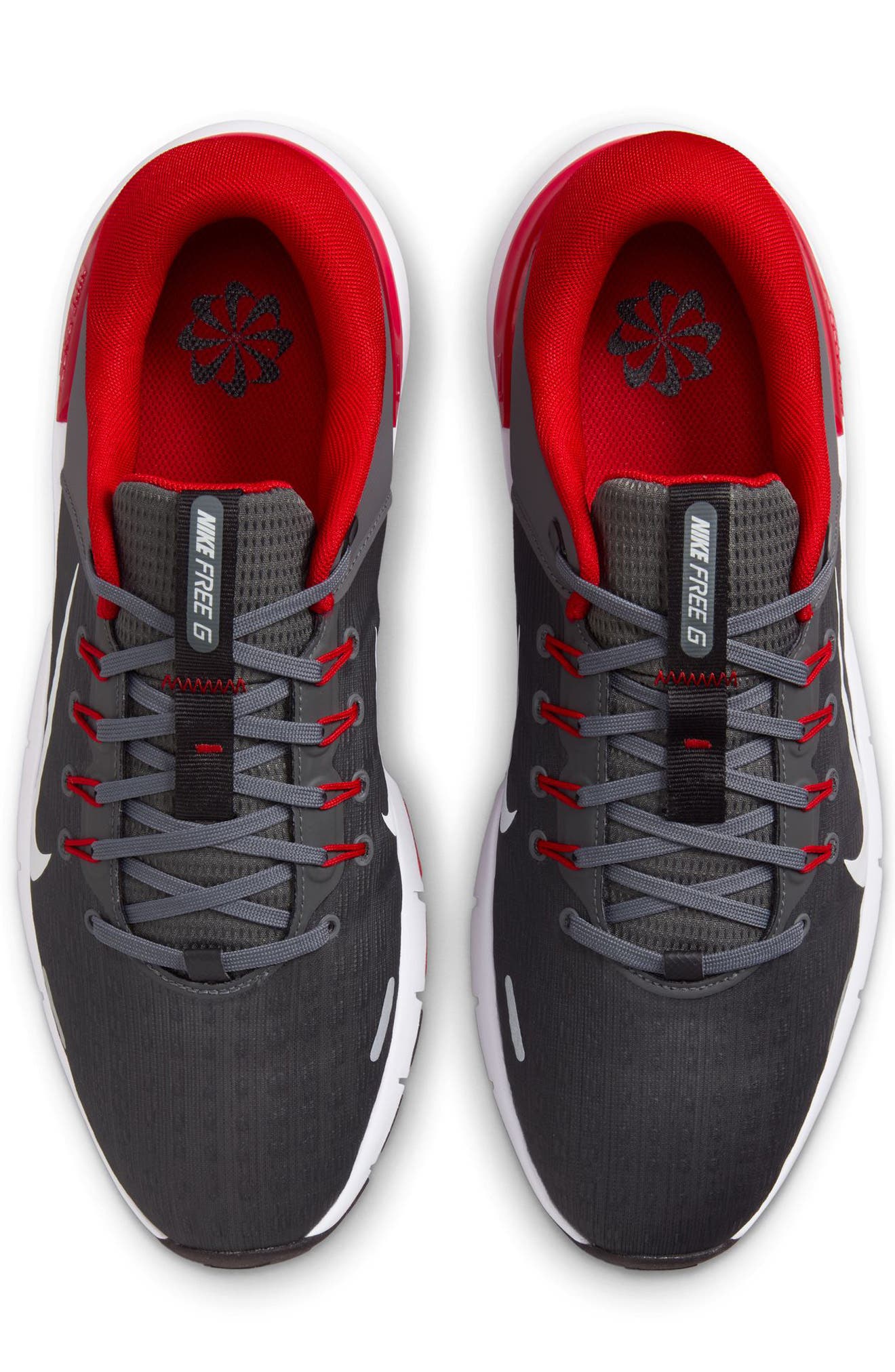 Nike Free Golf Shoe, Alternate, color, Iron Grey/ University Red
