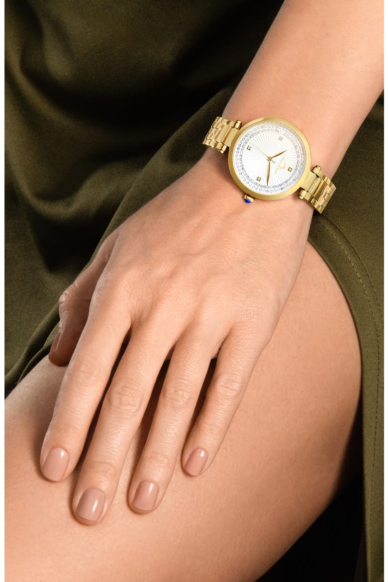 Natalie Bracelet Watch, 36mm, Alternate, color, SILVER