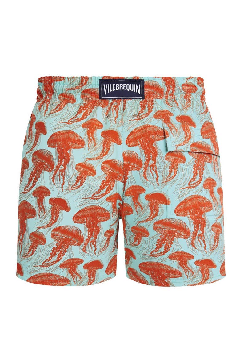 Stretch Short Swim Trunks, Alternate, color, Caribbean