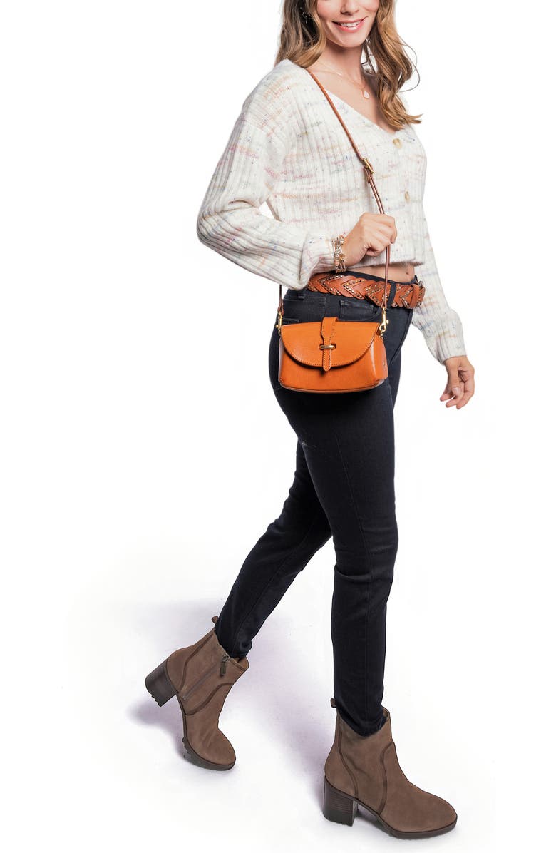 OLD TREND Pamela Leather Crossbody Bag, Alternate, color, Caramel