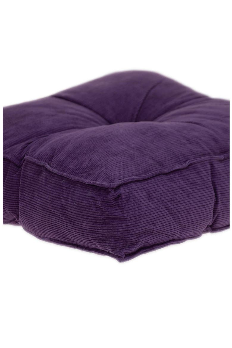 Alena Transitional Purple Floor Pillow, Alternate, color, PURPLE