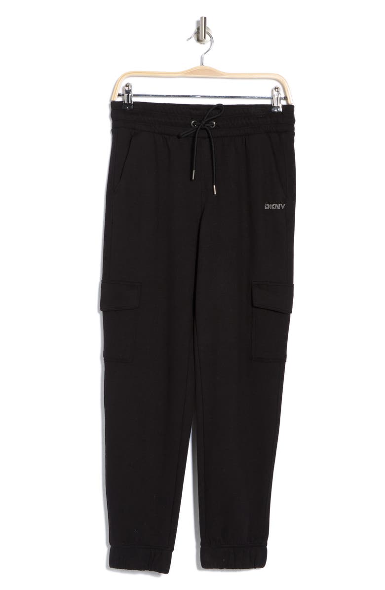 DKNY Logo Cargo Joggers, Alternate, color, 