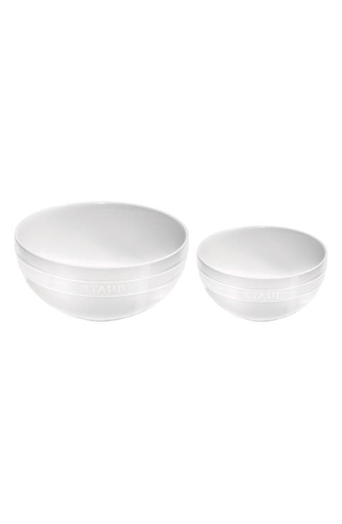 2-Piece Ceramic Nested Mixing Bowl Set