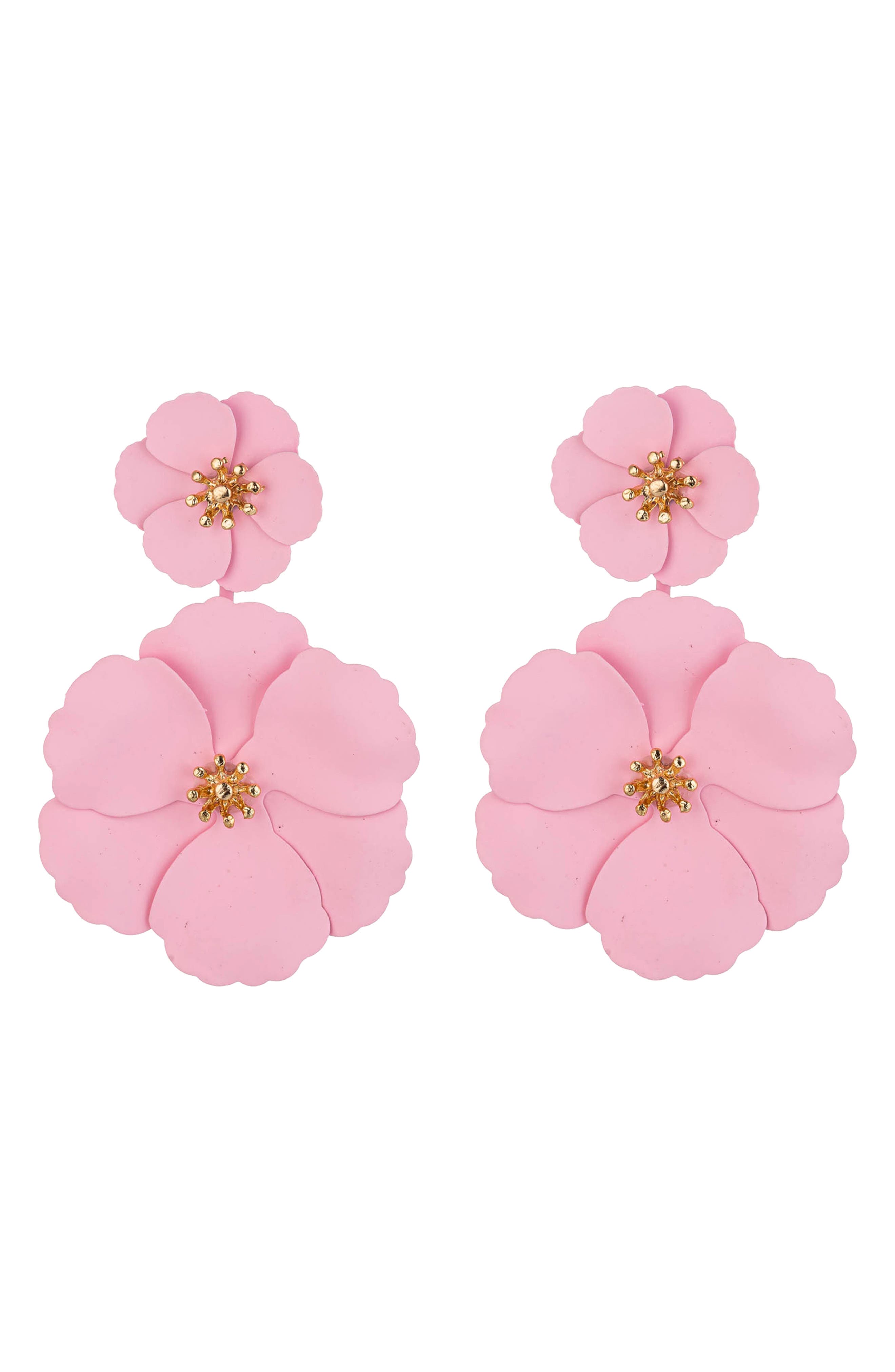 EYE CANDY LOS ANGELES Floral Drop Earrings