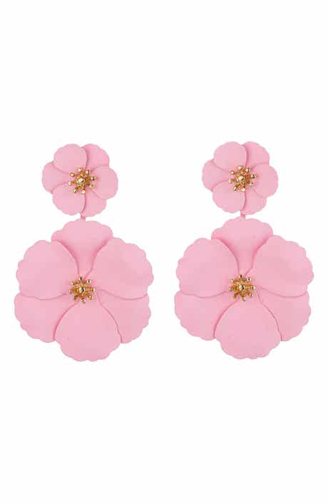 EYE CANDY LOS ANGELES Floral Drop Earrings