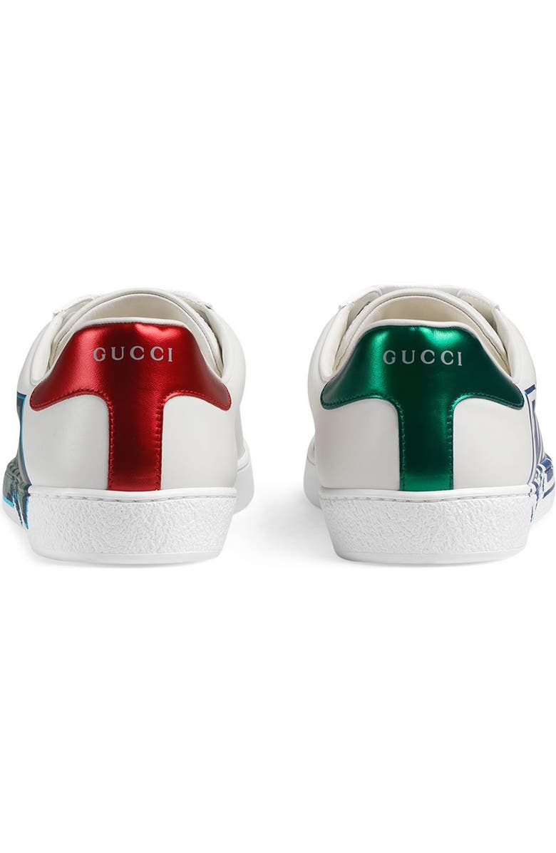 Gucci New Ace Graffiti Loved Sneaker, Alternate, color,