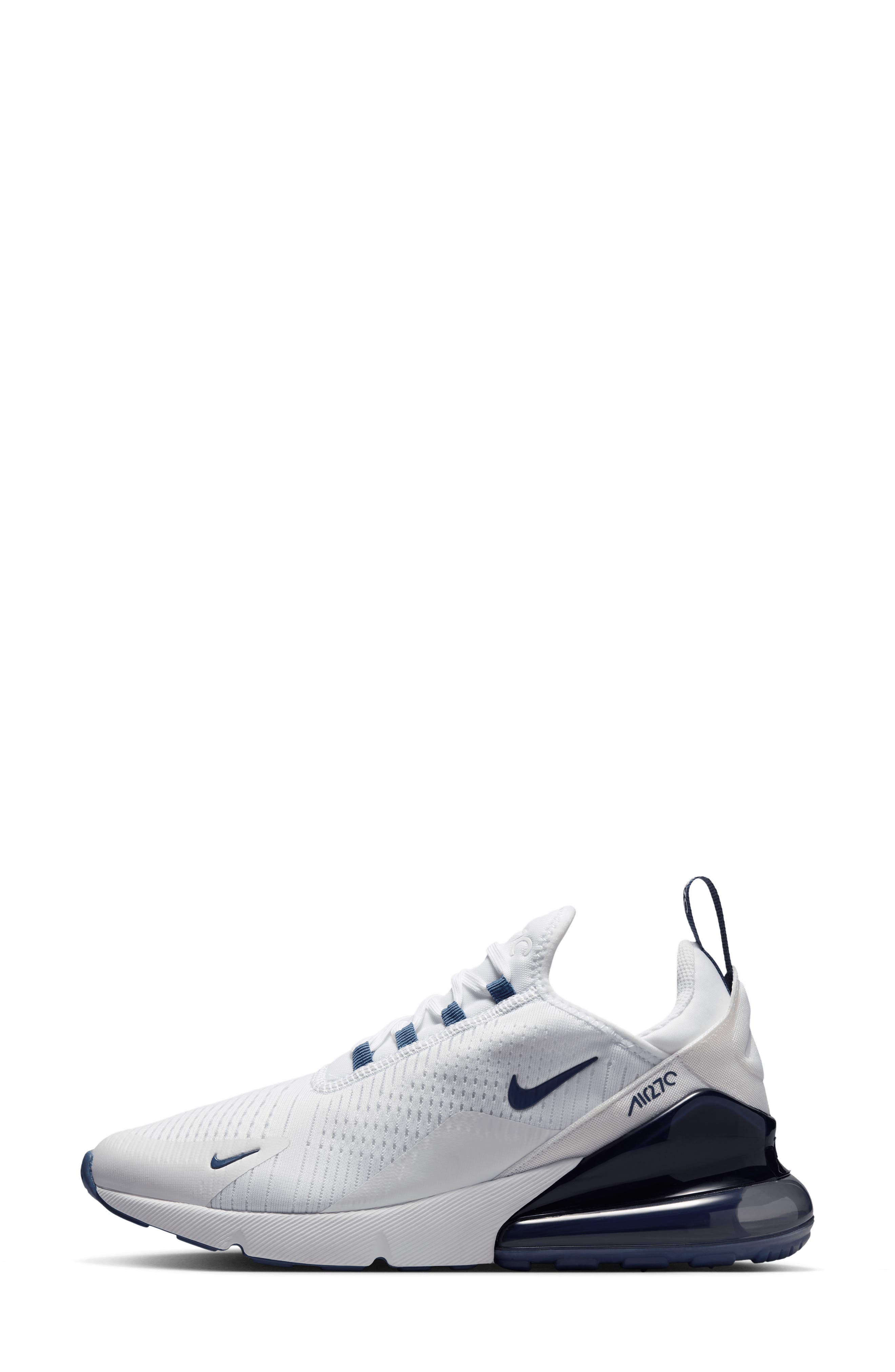 Air Max 270 Sneaker, Alternate, color, NEW SLATE/ WHITE/ WHITE