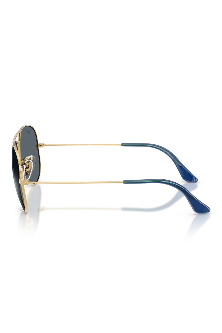 58mm Aviator Sunglasses, Alternate, color, ARISTA / BLUE