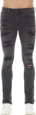 HVMAN Strat Ripped Super Skinny Jeans