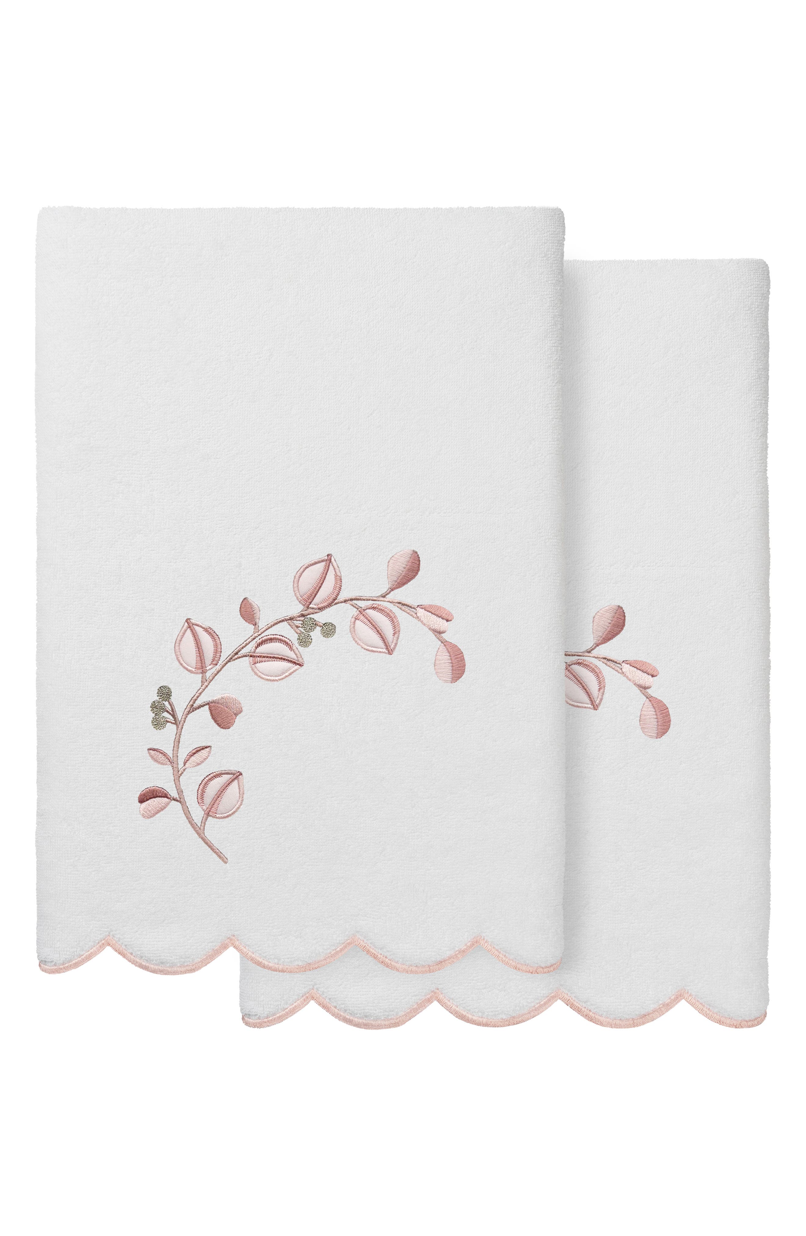 2-Piece Wild Branch Turkish Cotton Bath Towel Set