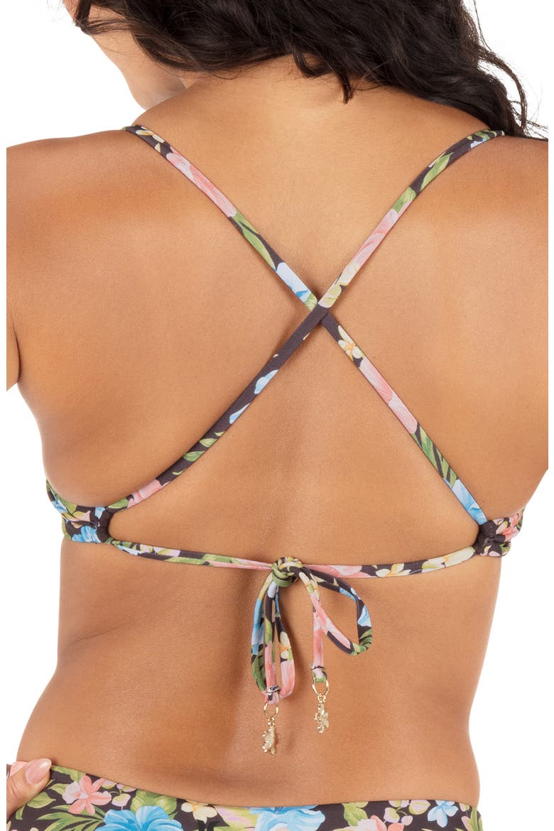 Miami Garden Reversible Bikini Top, Alternate, color, MOLE