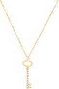EFFY Pavé Diamond Key Pendant Necklace