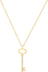EFFY Pavé Diamond Key Pendant Necklace