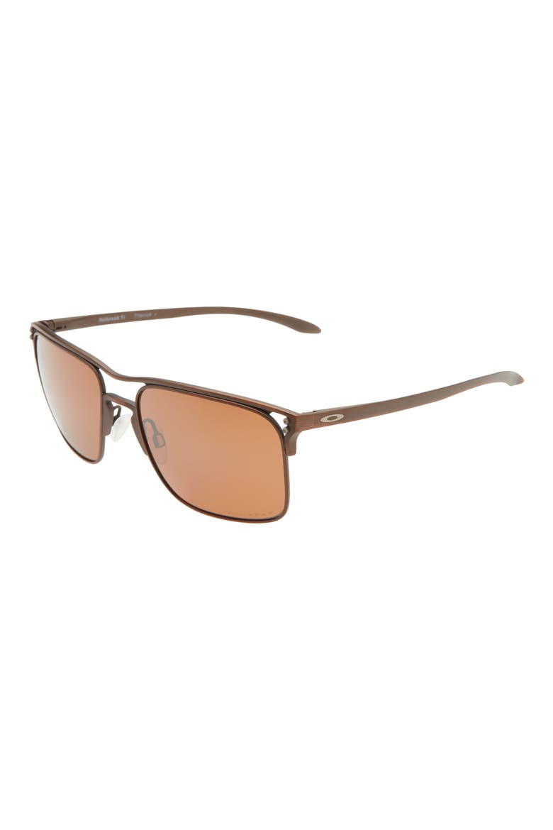 56mm Square Polarized Sunglasses, Alternate, color, LIGHT BROWN
