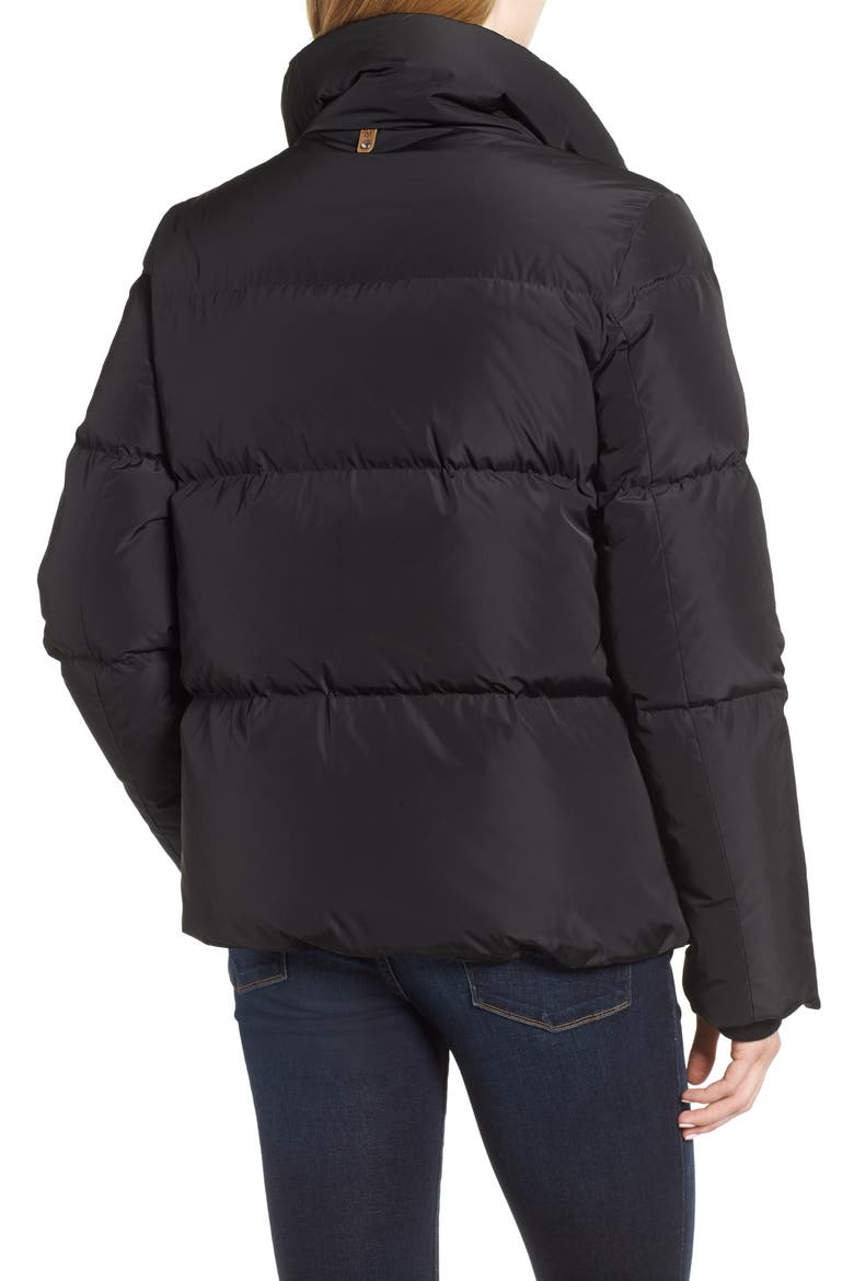 Water Repellent Down Jacket, Alternate, color, BLACK