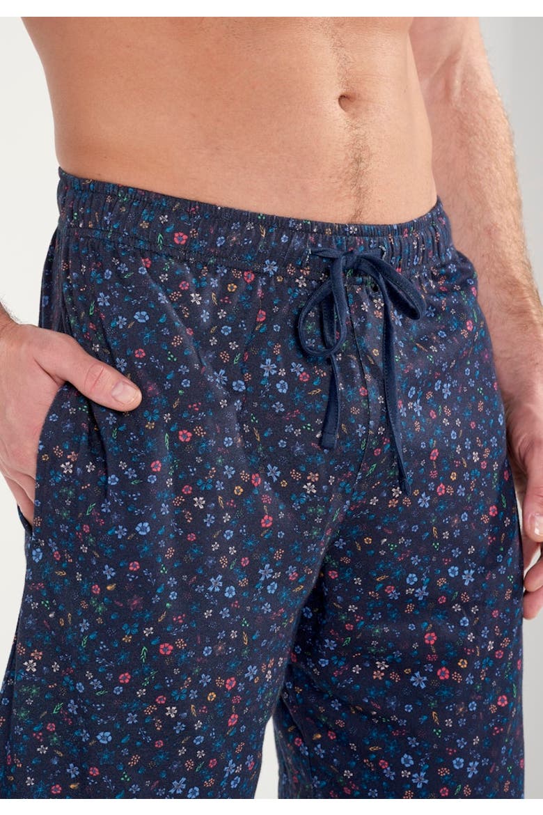 Broceliande Short Pajama Set, Alternate, color, Navy Print