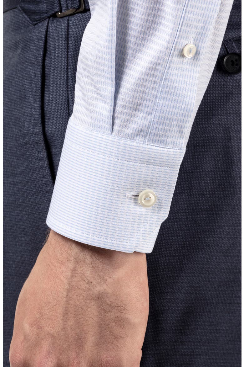Contemporary Fit Textured Dress Shirt, Alternate, color, BLUE
