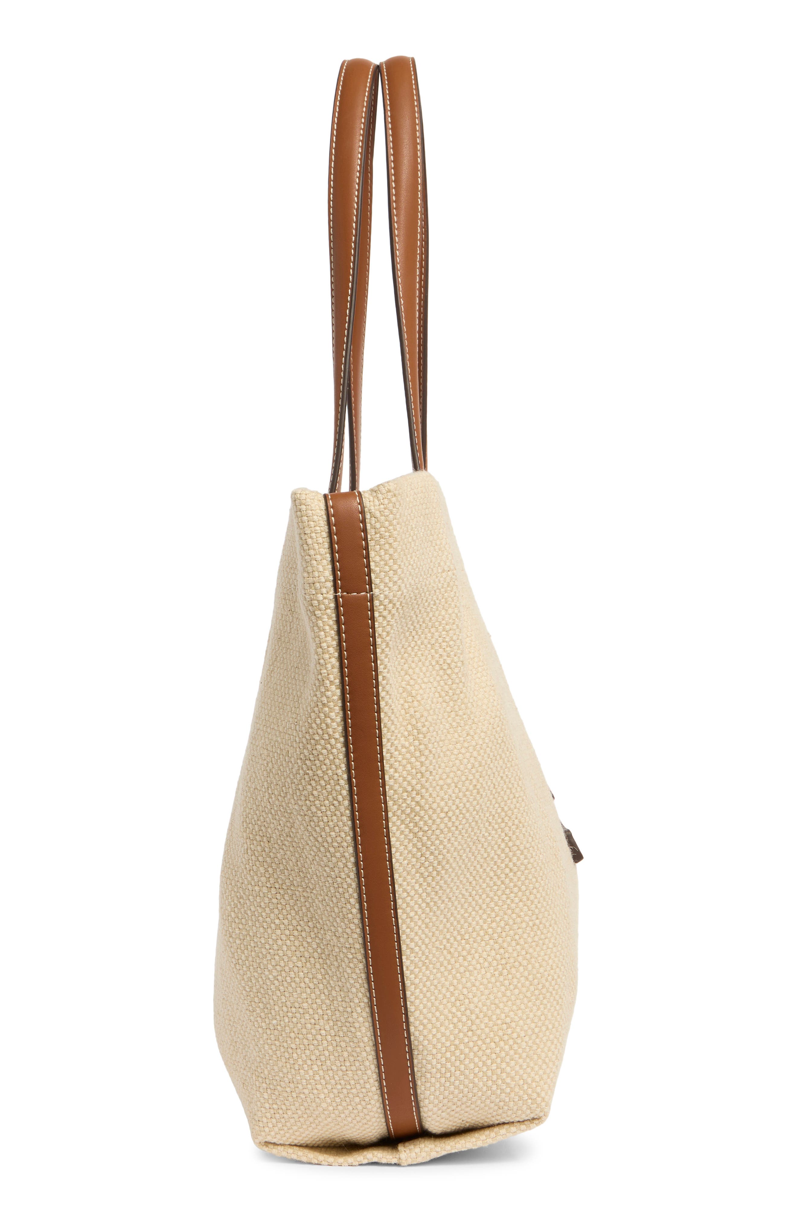 Sam Edelman Claire Classic Logo Tote Bag, Alternate, color, Cognac