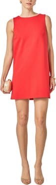 English Factory Bow Detail Sleeveless Stretch Shift Dress