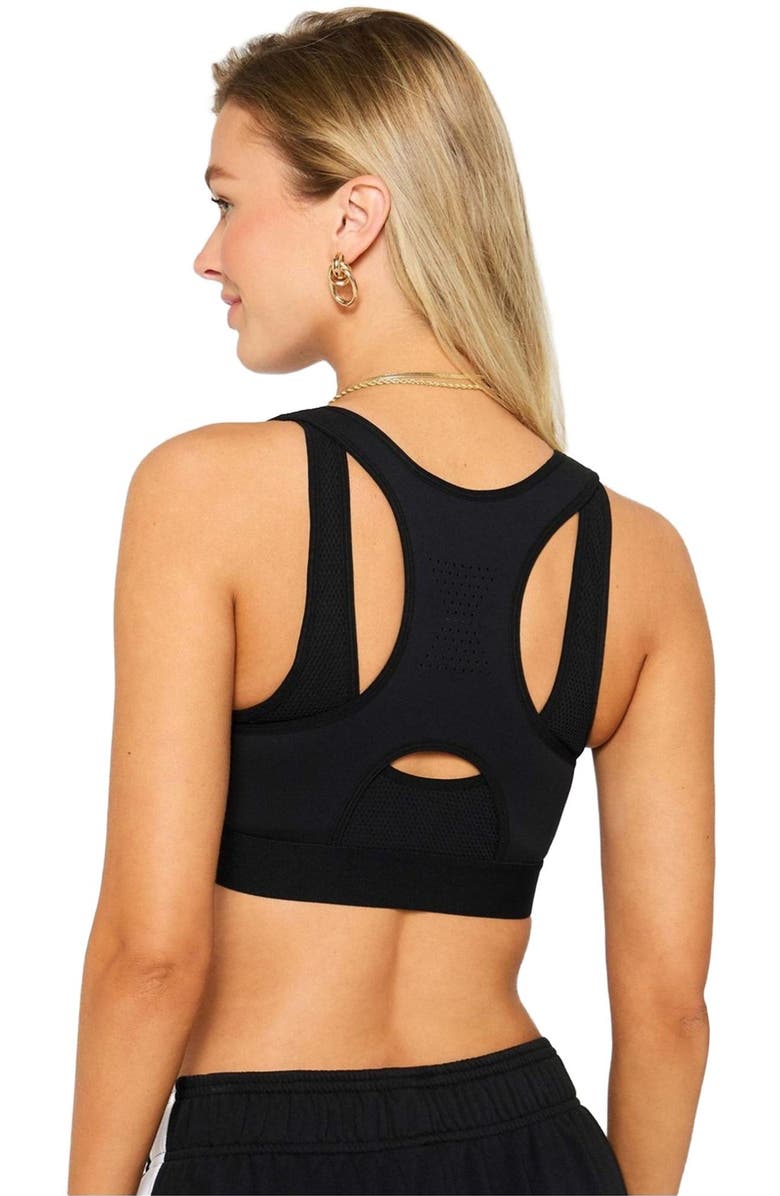 Fabletics Women's Front Zip High Impact Sports Bra, Alternate, color, Black